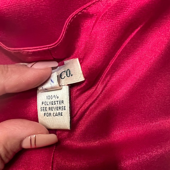 Red silky size 2 versatile strap cocktail party dress - Picture 11 of 11